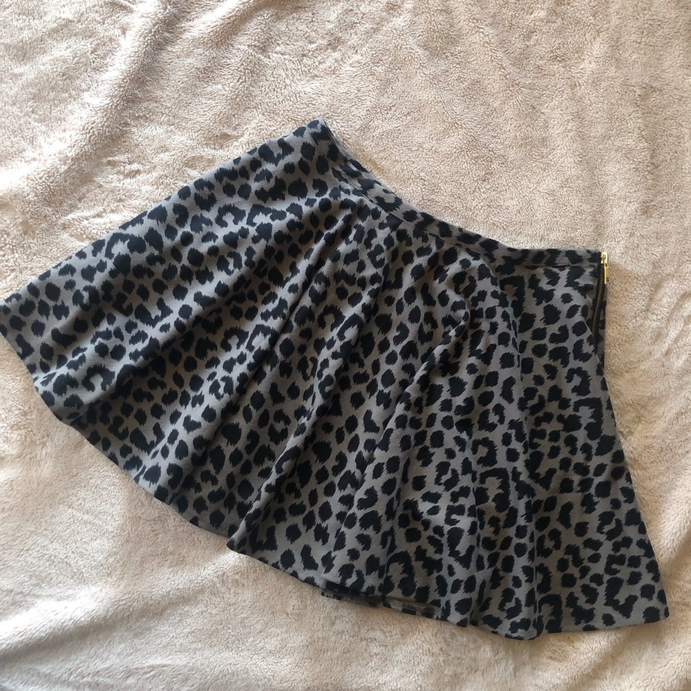 Victoria’s Secret circle animal print skirt